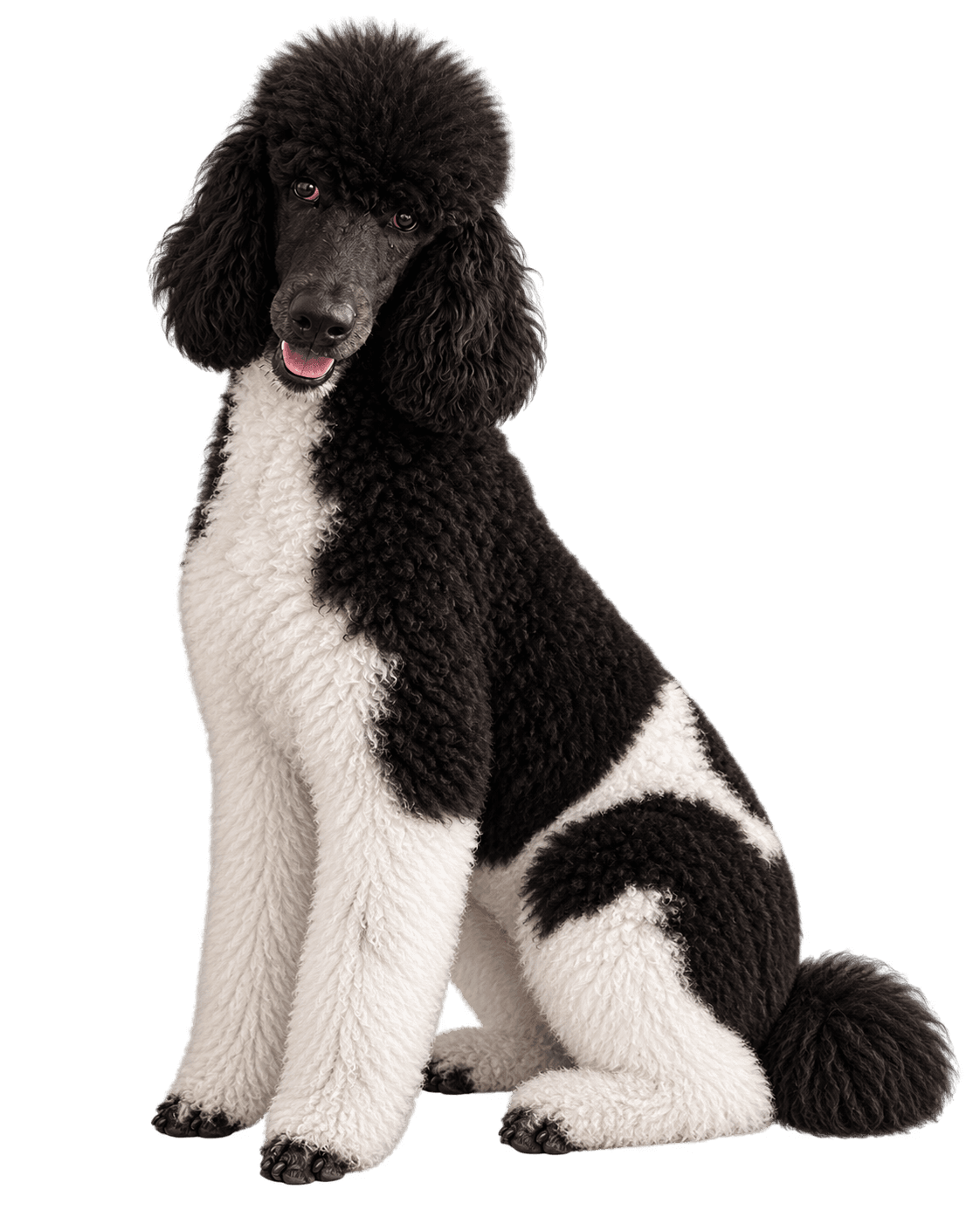 Poodle preto e branco da Donas Store